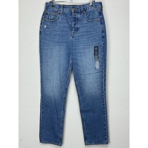 J.Crew Jeans Womens 27T High Rise Straight Blue Premium Edition Pockets NWT - Picture 1 of 16
